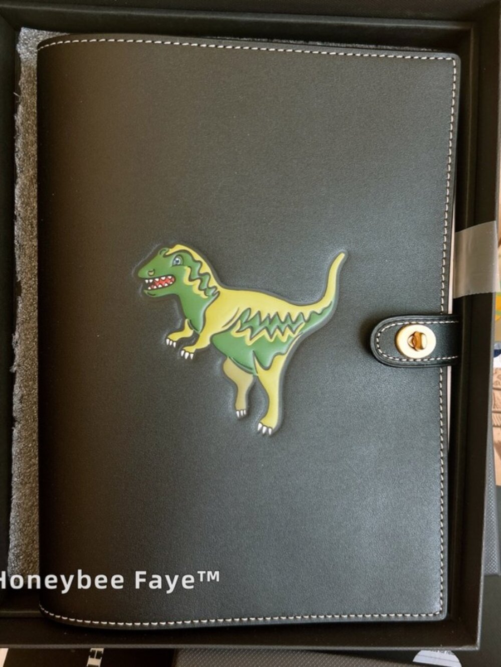 NWT Coach Notebook With Rexy CE928 Brass/Black Multi BOX